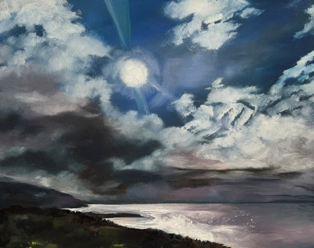 Painting of Malibu Bluffs