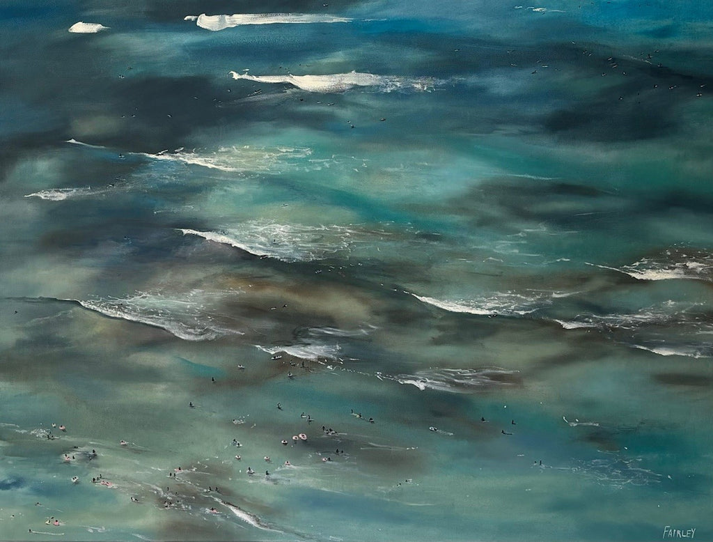 Waikiki from the 29th Floor; original oil painting by Jessica Fairley