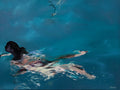 Night Swimmer; original oil painting by Jessica Fairley